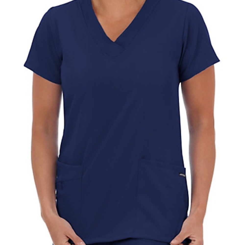 Navy Jockey Scrub top
